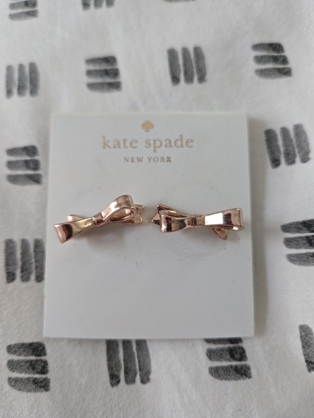 kate spade Rose Gold Bow Stud Earrings